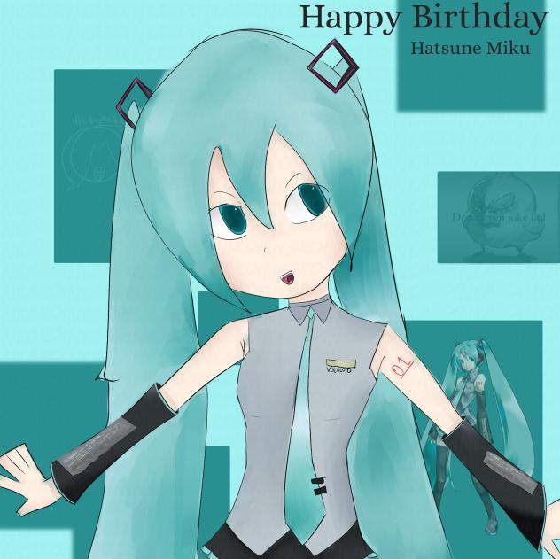 hatsune miku bday art!