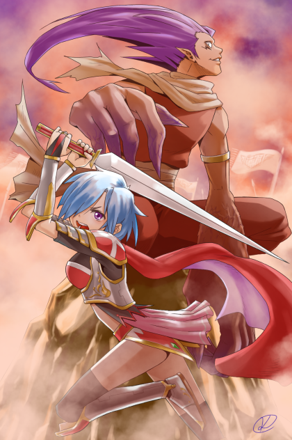 女騎士と呪われた男