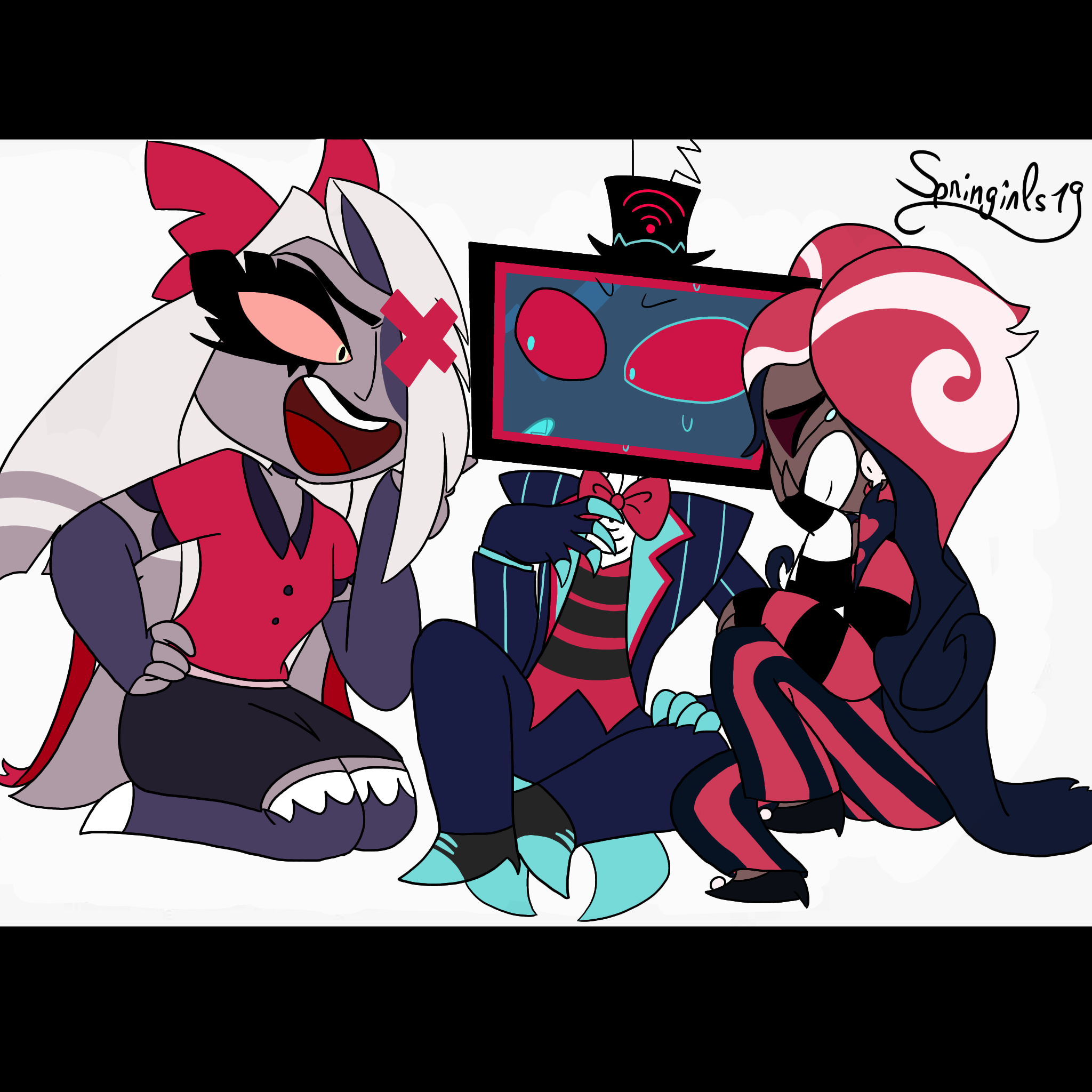 Hazbin hotel characters situation 2 - ibisPaint