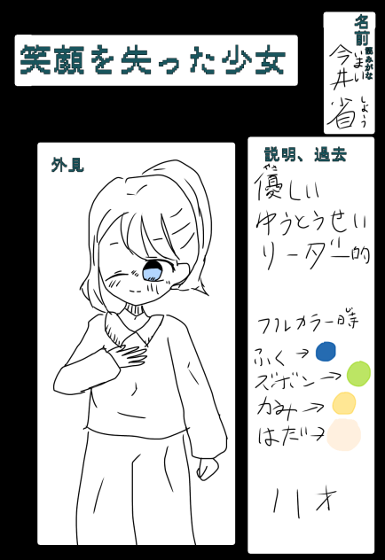 笑顔を失った少女　年齢入り