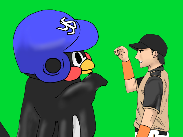 つば九郎と杉谷拳士