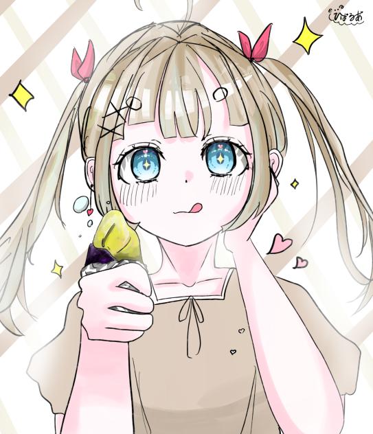 焼き芋食べてる女の子！