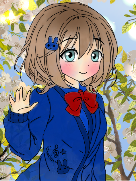 Anime Music School Girl