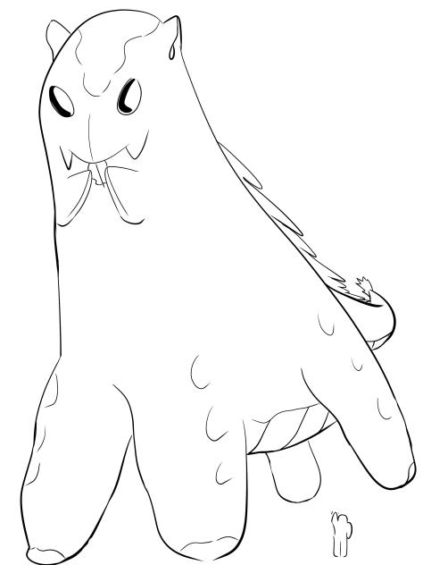 Concept art Alien 1 Giraffe