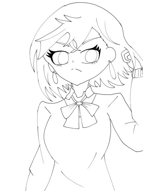 桃ちゃんの線画！