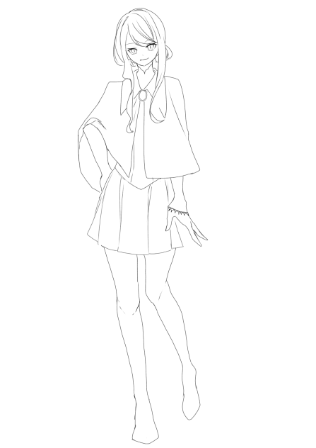うちの子　ルミ   線画