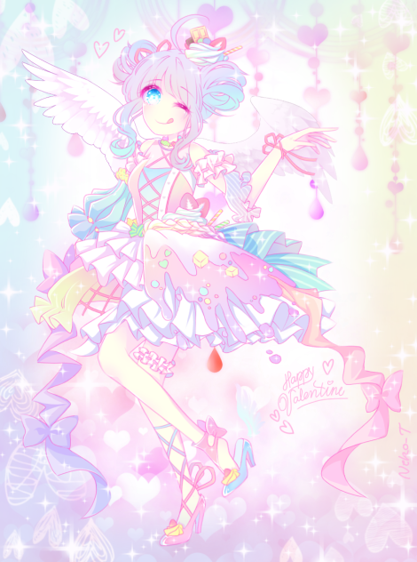 Happy Valentine-speedpaint-ibis drawing