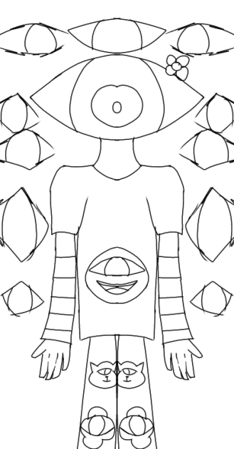 w€irdc0r£ 0utfit lineart