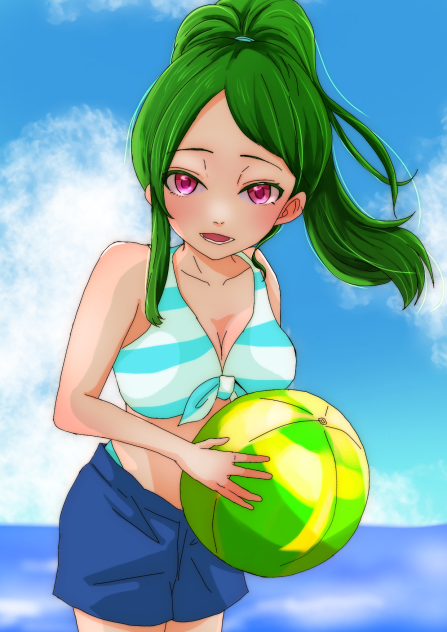 海水浴回の挿絵