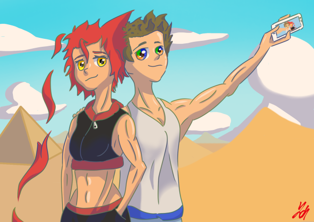 Selfie in the dessert