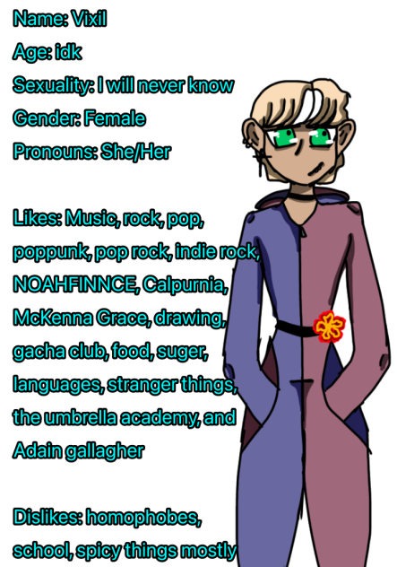 Vixil character sheet