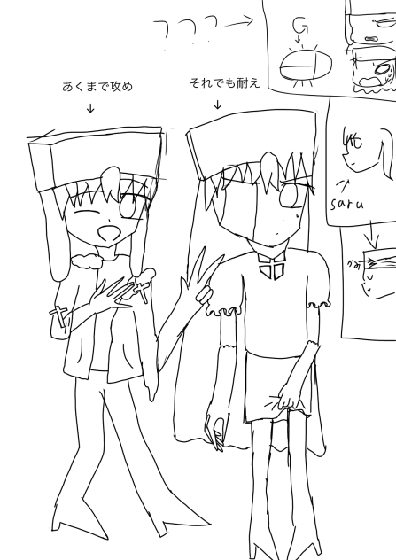 画線のみの〜サルルヴ衣装交換!