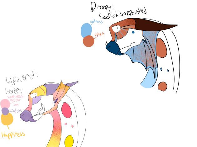 RainWing Frill color and position chart3