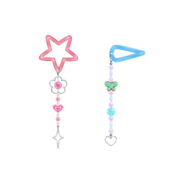 y2k hairclips with charms