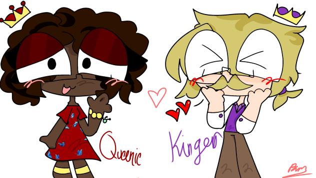 KINGER AND QUEENIE HUMAN CONCEPT 💜❤️