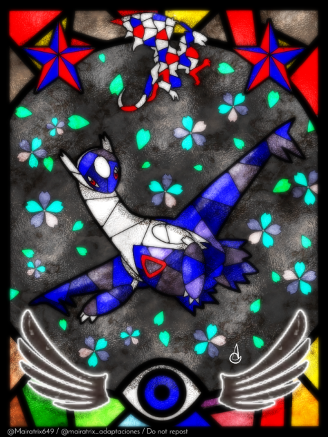 Latios ラティオス (Stained Glass Version)