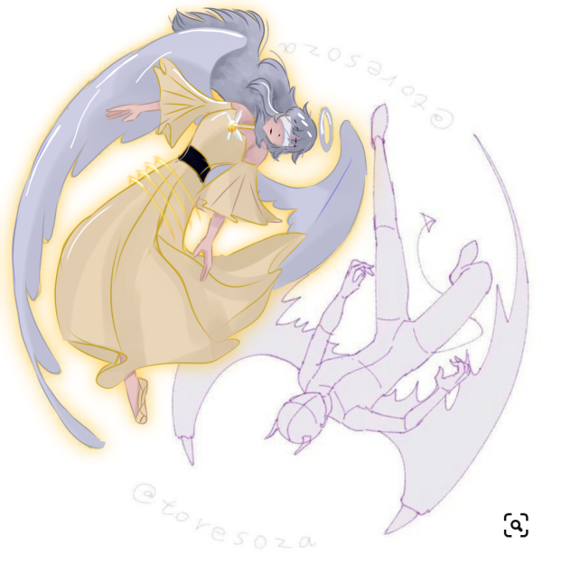 Angel demon collab ( my angel au)