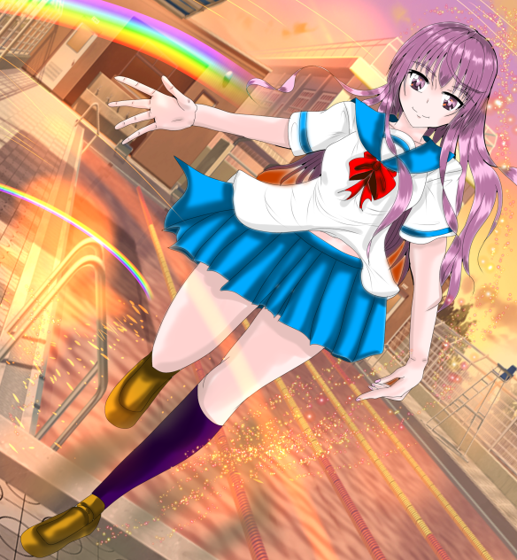 プールの清掃終わり