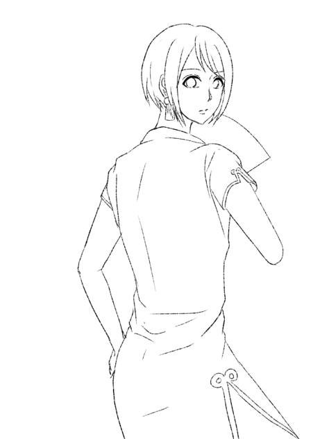 幸ちゃん線画