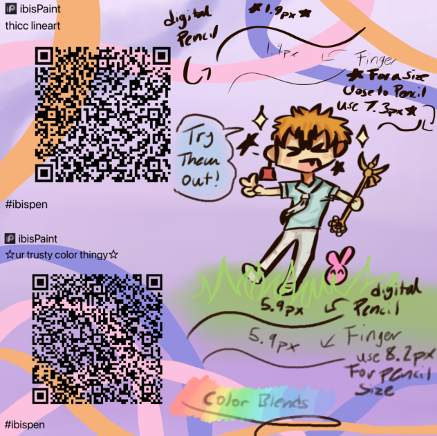 Color and lineart brushes! - ibisPaint