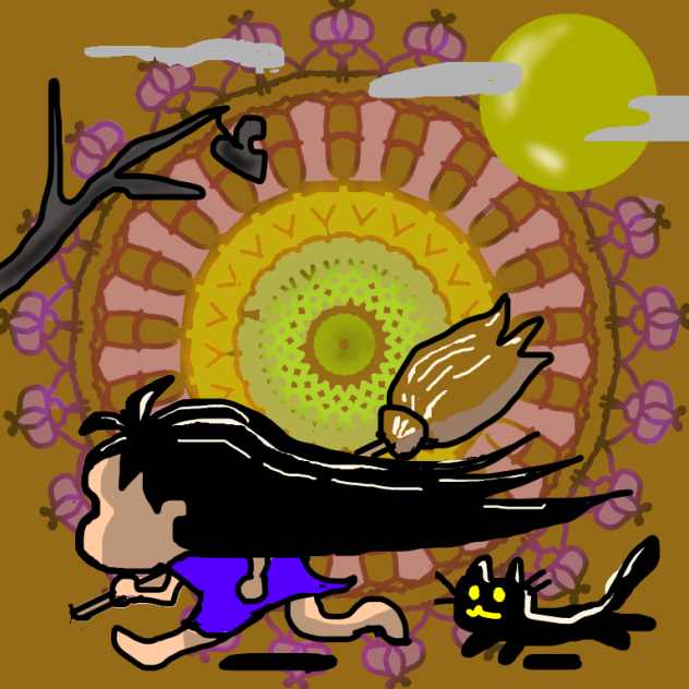 走る見習い魔法使い