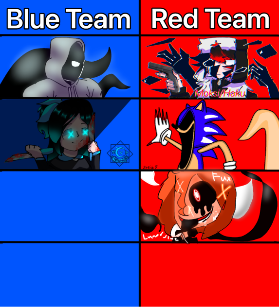 Red vs blue - ibisPaint