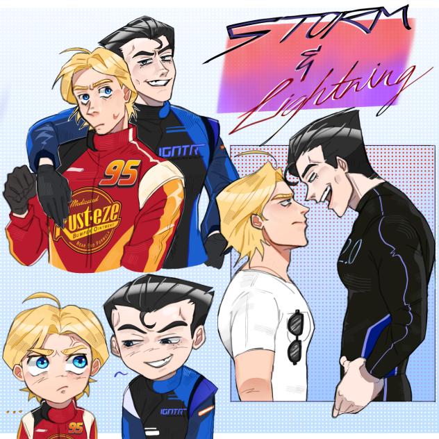 Lightning McQueen & Jackson Storm 🌩️