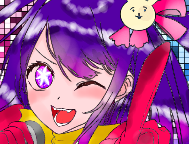 フリー線画塗ってみた!