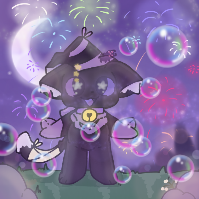 Messy Whimsical Party! 🎊 🐈‍⬛🪄🌙