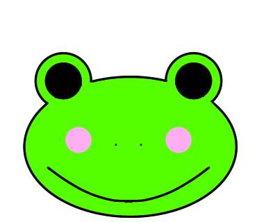 はじめてカエルを描きました