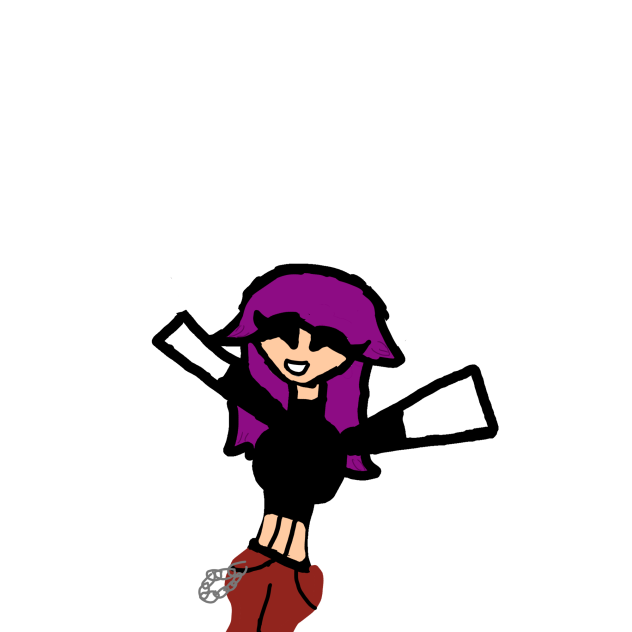 Violet the cartoon girl