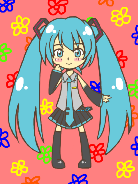 初音ミク初描き♪