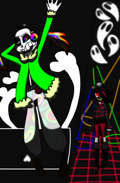 Nightclubtale Sans (+ Frisk)