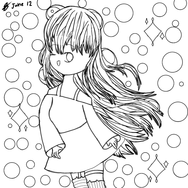 Bubbles Lineart