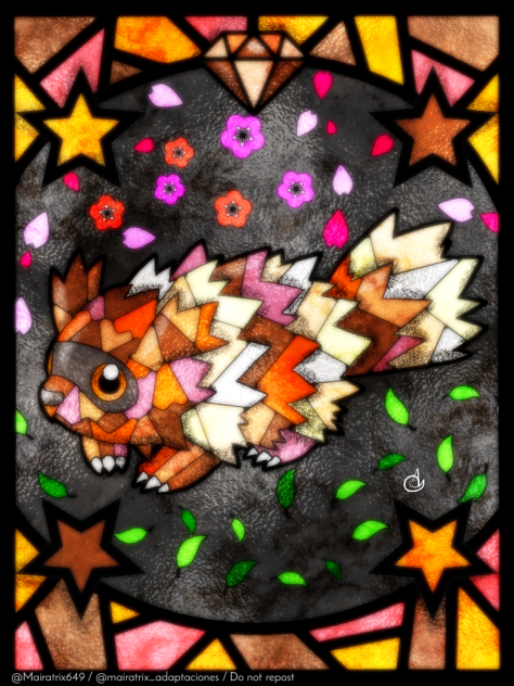 Zigzagoon ジグザグマ (Stained Glass Version)