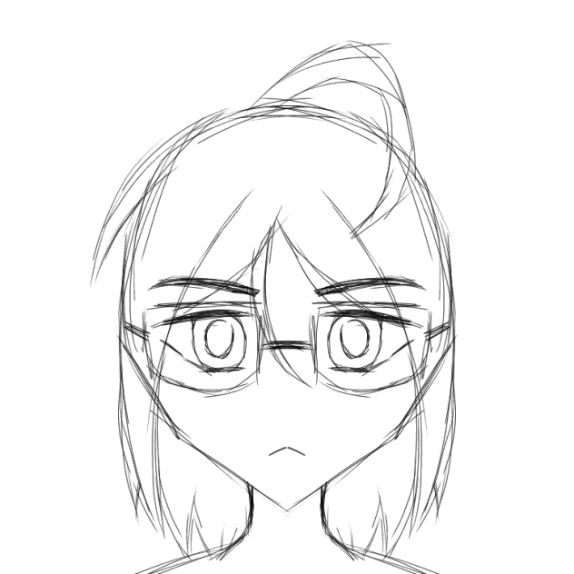 drawing myself as a anime character