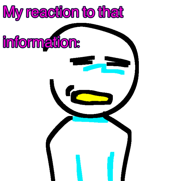 My reaction to that information