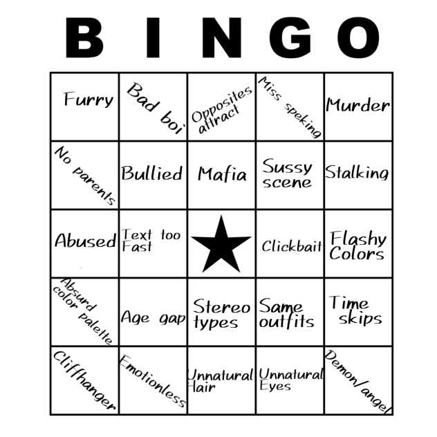 Gacha Life bingo