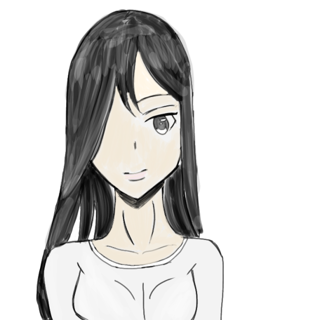 貞子のイラスト