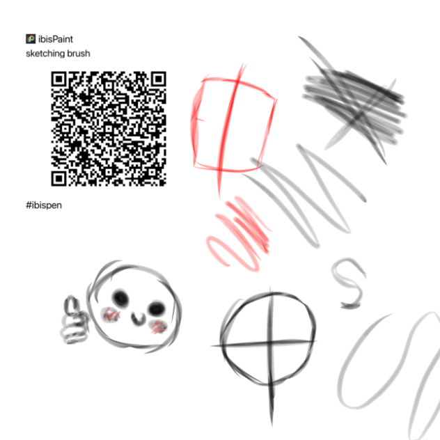 Sketching brush ibisPaint