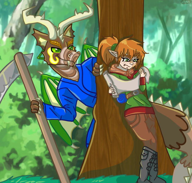 Exploring the Wood Dragon's Forest