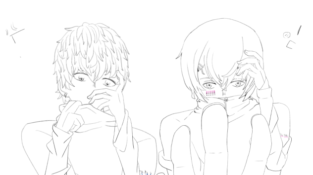 線画 After The Rain 解読不能 Ibispaint