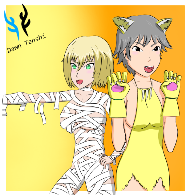 Chika y Tasha Halloween