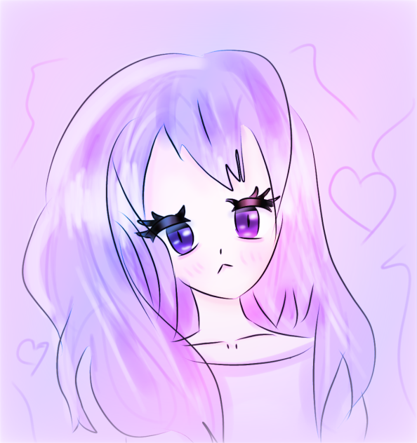 cute anime people girl💜💓