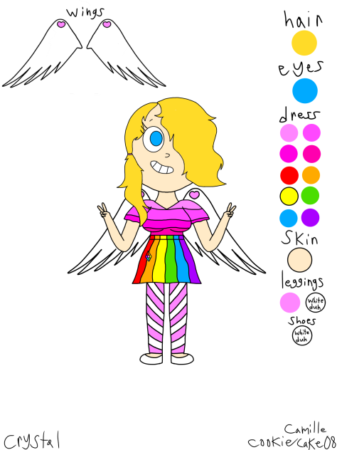 Crystal ref sheet (oc speed paint) - ibisPaint