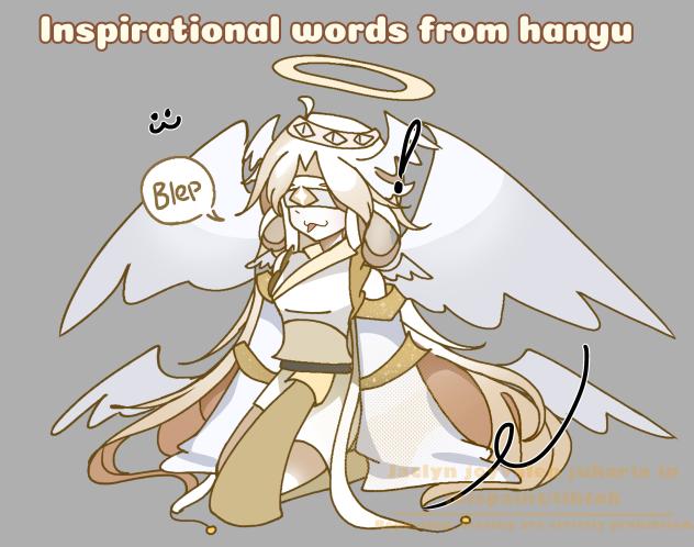 Woahh inspirational words from hanyu