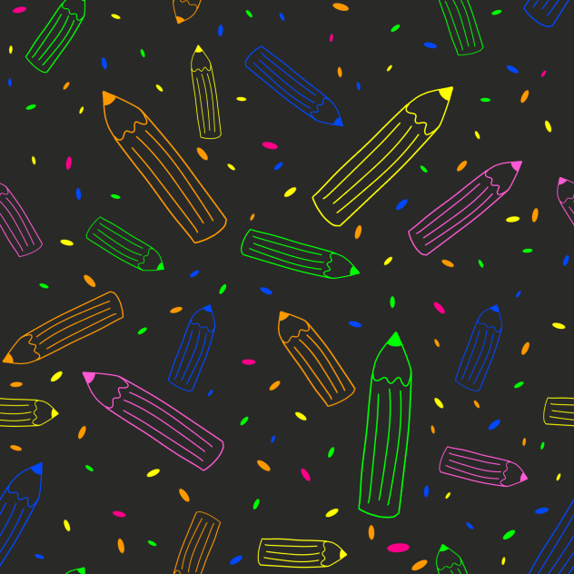 Pencil Pattern Black