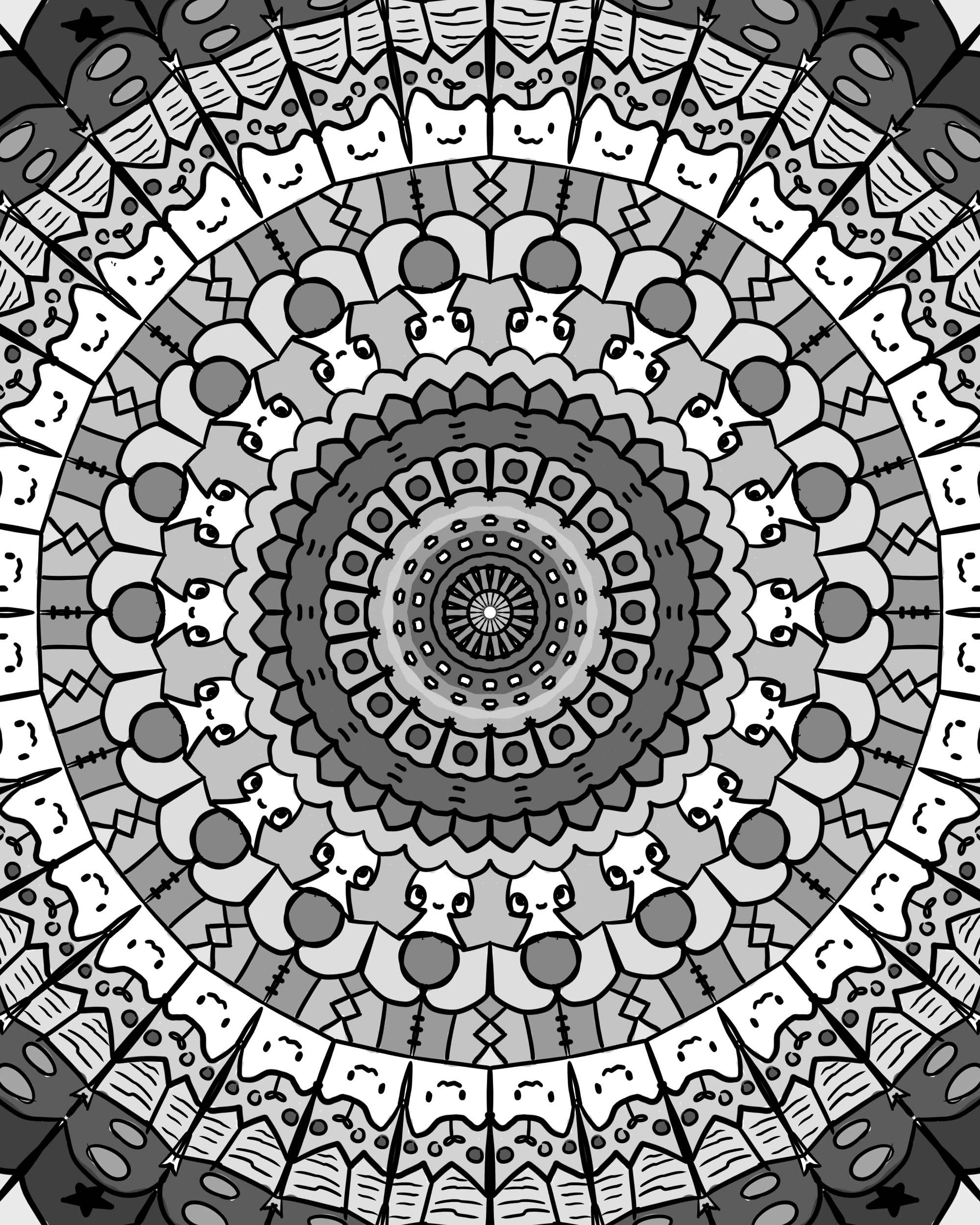 doodle mandala - ibisPaint
