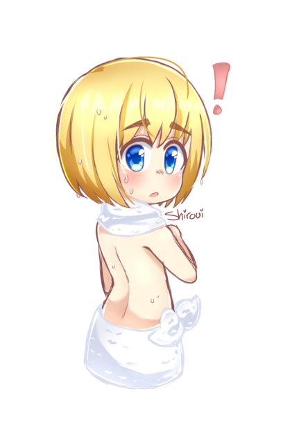 Armin アルミン towel Attack on titan