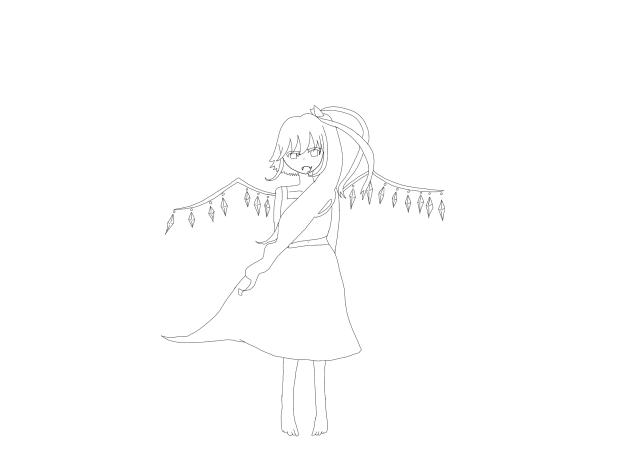 フランじゃなくなってく時線画